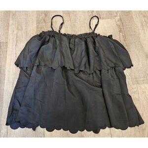 Rancho‎ Estancia Tank Top Black Flowy Size M Nwt